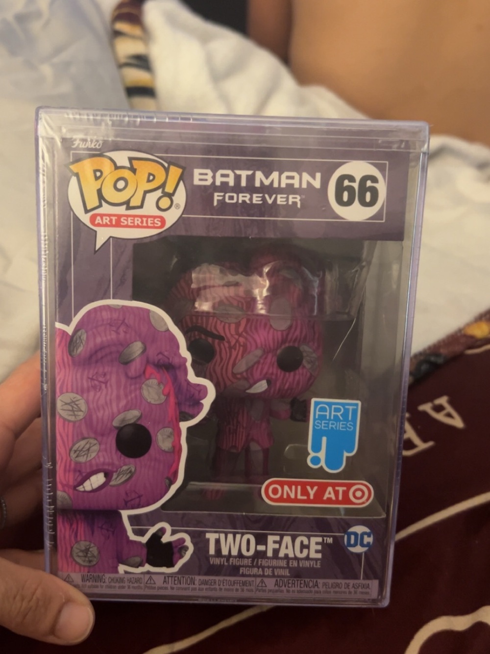 Funko Two-Face Art Series Vinyl Figure - Pink and Purple